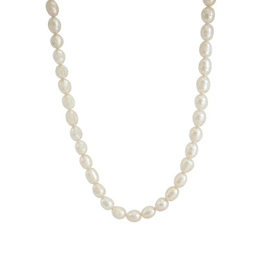 Freshwater Pearl Necklace with Silver Clasp
